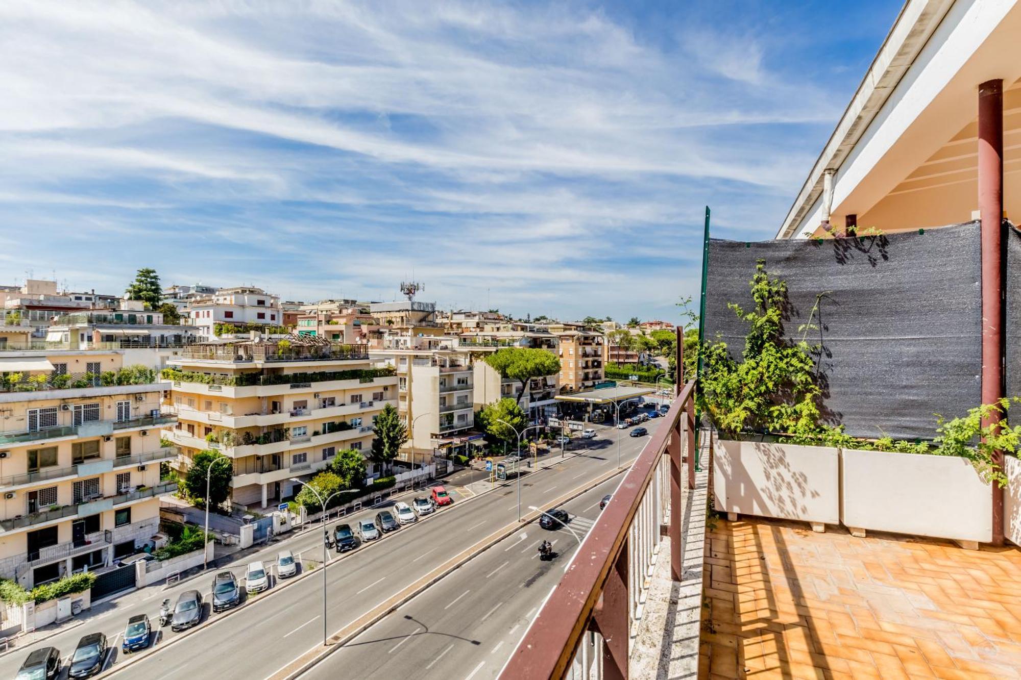 L'Attico Con Terrazza In Corso Francia Apartment Roma Exterior foto